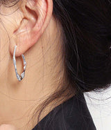 Beatrice sølv hoops øreringe